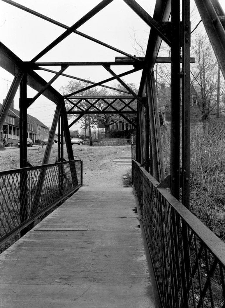 Historic Photo : Indian Leap Pedestrian Bridge, Norwich, New London County, CT 7 Photograph