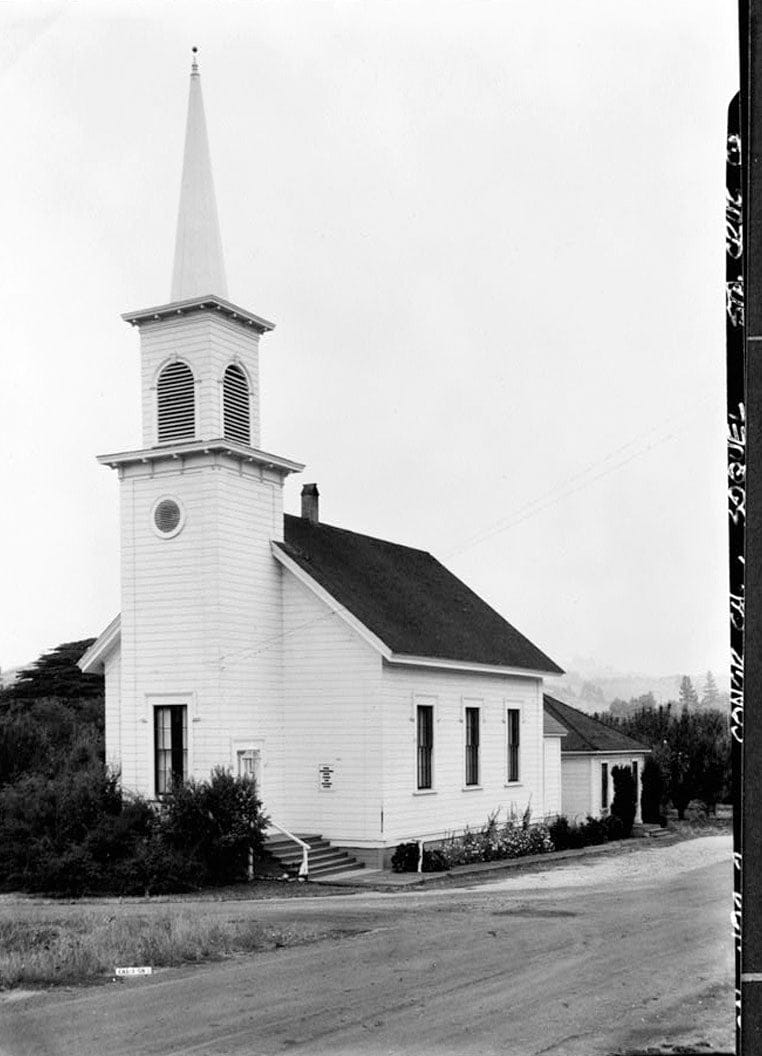 Historic Photo : Congregational Church, Soquel, Santa Cruz County, CA 2 Photograph