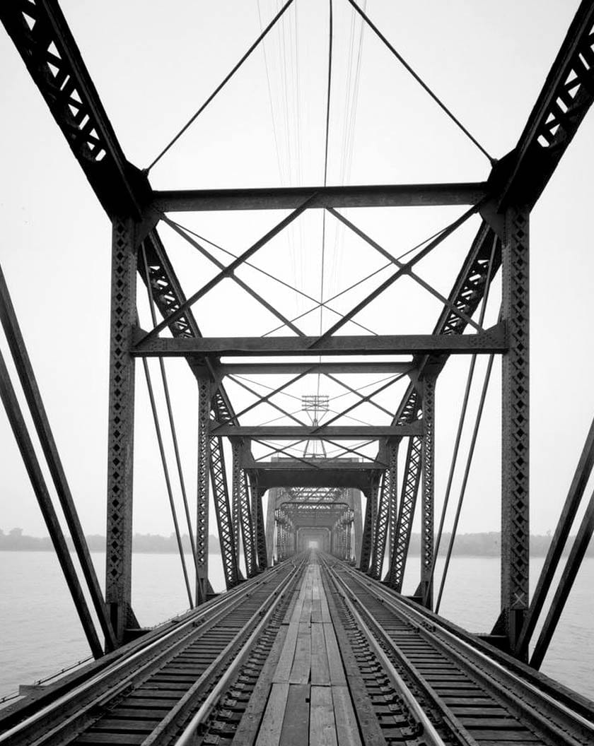 Historic Photo : Burlington Bridge, Burlington, Des Moines County, IA 43 Photograph
