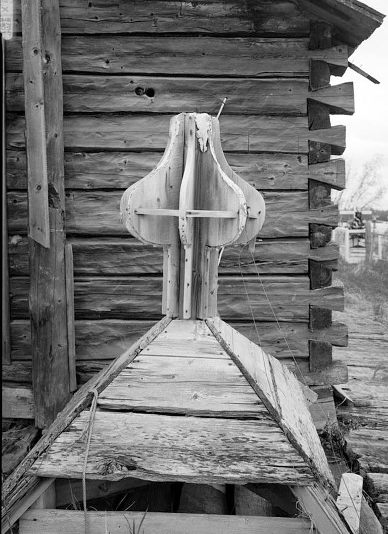 Historic Photo : St. Seraphim Russian Orthodox Churches, Old Church, Lower Kalskag, Bethel Census Area, AK 7 Photograph