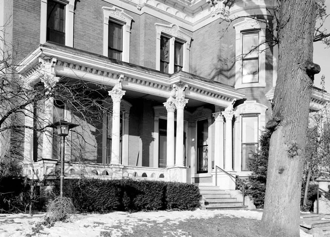 Historic Photo : J. Monroe Parker House, Main & Twelfth Streets, Davenport, Scott County, IA 4 Photograph