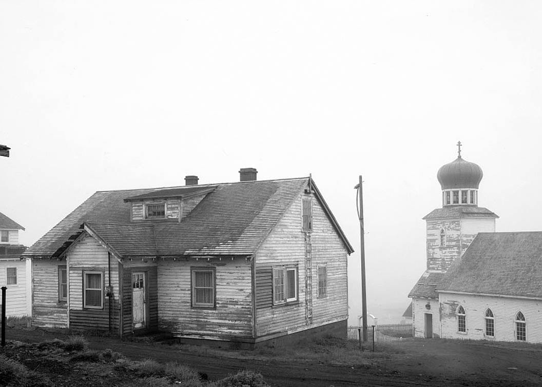 Historic Photo : Saint George Russian Orthodox Church, Priest's House, St. George Island, Pribilof Islands, Saint George, Aleutians West Census Area, AK 2 Photograph