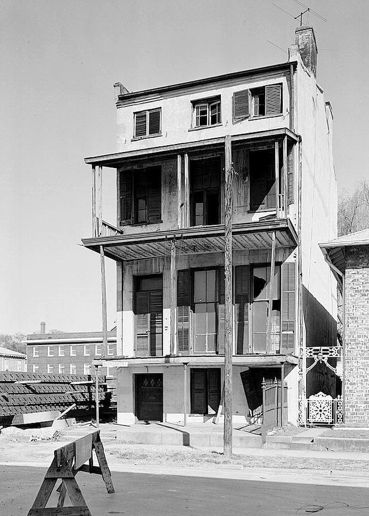 Historic Photo : Bloodgood's Row, 306, 308 & 310 Monroe Street, Mobile, Mobile County, AL 3 Photograph