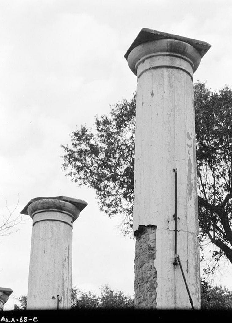 Historic Photo : Ruins of Augusta Evans Wilson House, Lanier Avenue, Mobile, Mobile County, AL 3 Photograph