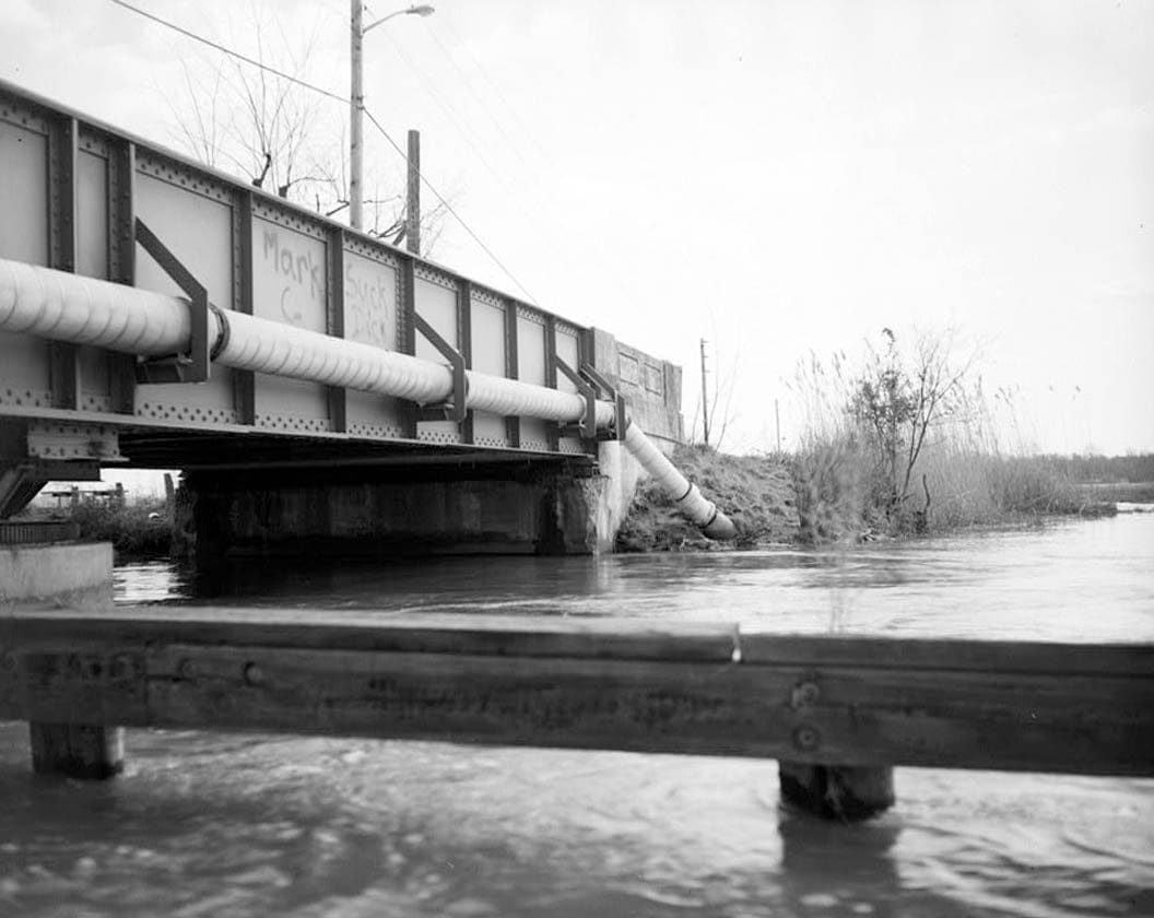 Historic Photo : Odessa Bridge, Spanning Appoquinimink River at Main Street (State Road No. 299), Odessa, New Castle County, DE 3 Photograph