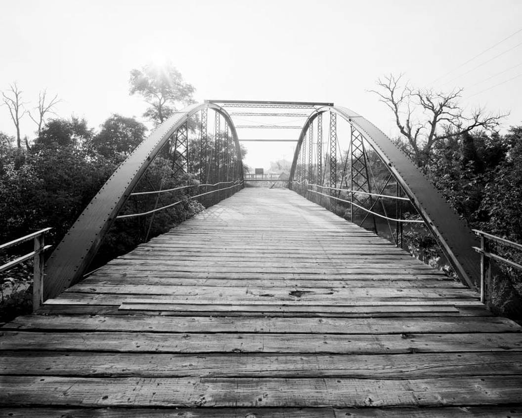 Historic Photo : Davis Bridge, Spanning Upper Iowa River at County Road 16, Lime Springs, Howard County, IA 8 Photograph