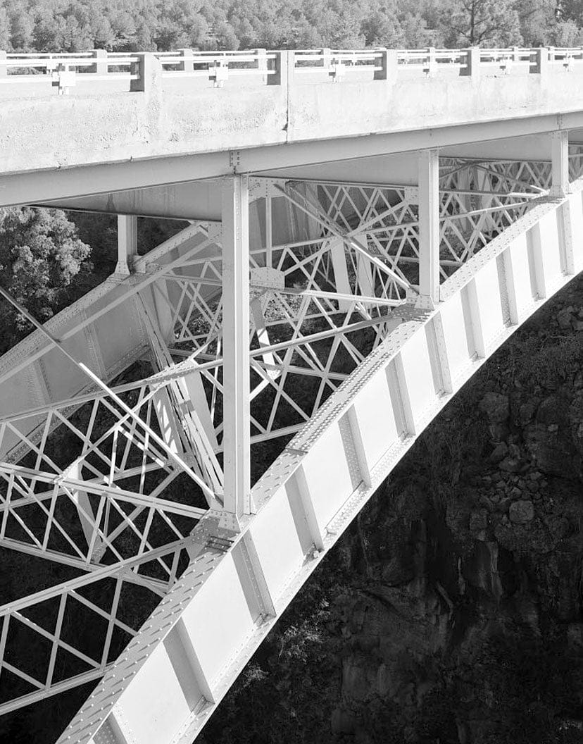 Historic Photo : Cedar Canyon Bridge, Spanning Cedar Canyon at Highway 60, Show Low, Navajo County, AZ 1 Photograph