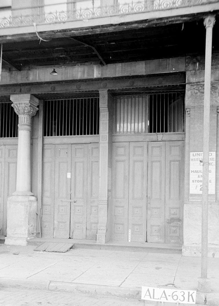 Historic Photo : 114 North Commerce Street (Commercial Building), Mobile, Mobile County, AL 1 Photograph
