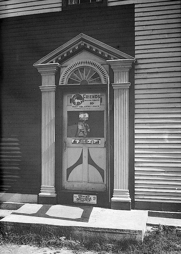 Historic Photo : Dunay Homestead (Doorway), Sterling, Windham County, CT 1 Photograph