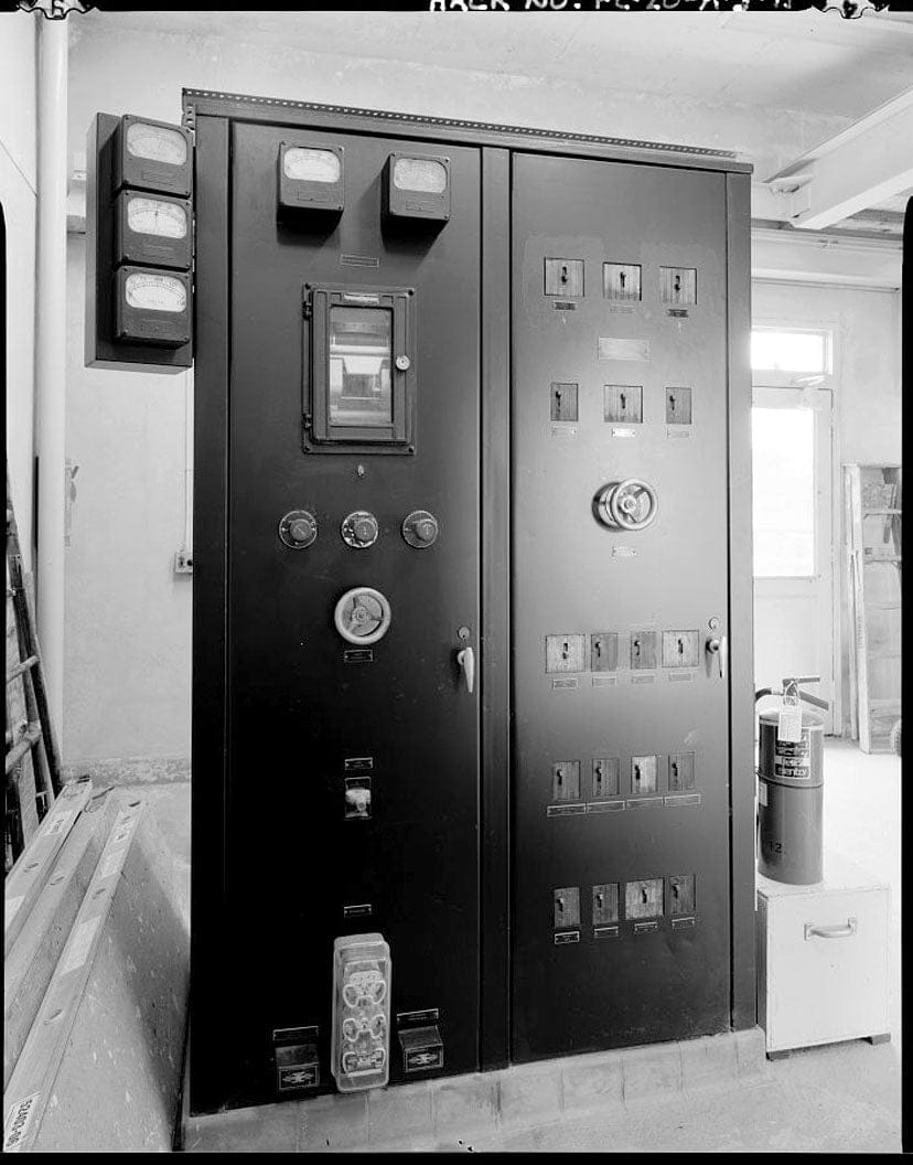 Historic Photo : St. Lucie Canal, Lock No. 1, Hydroelectric Power House, St. Lucie, Cross State Canal, Okeechobee Intracoastal Waterway, Stuart, Martin County, FL 9 Photograph