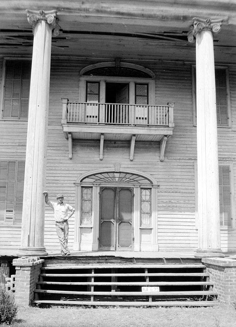 Historic Photo : Montgomery-Jones-Whitaker House, County Road 4 (Reynolds Mill Road), Prattville, Autauga County, AL 11 Photograph