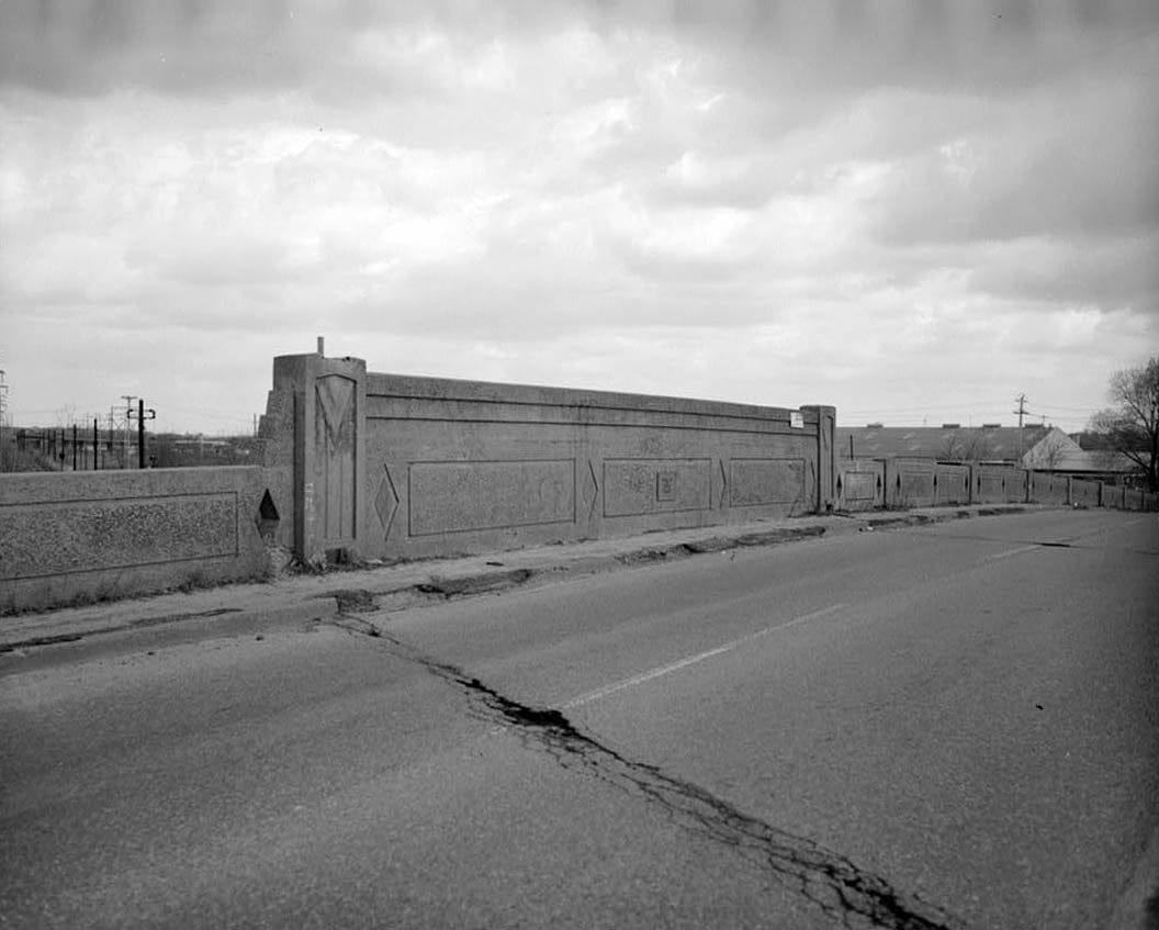 Historic Photo : Heald Street Bridge, Spanning Conrail Railroad on South Heald Street (U.S. Route 13), Wilmington, New Castle County, DE 8 Photograph