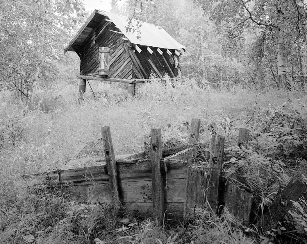Historic Photo : Ed Biederman Fish Camp, Cache, Yukon River, Eagle, Southeast Fairbanks Census Area, AK 1 Photograph