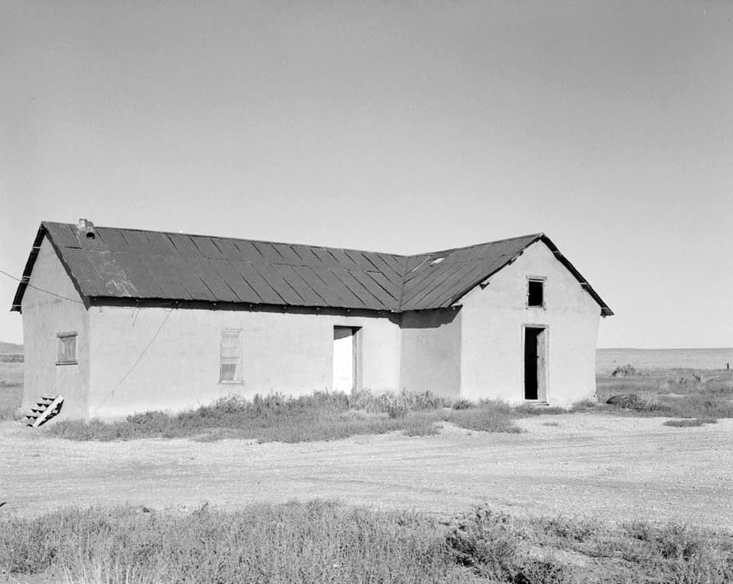 Historic Photo : Samuel T. Brown's Sheep Ranch, Bunkhouse, 100 feet east of original residence, Model, Las Animas County, CO 1 Photograph