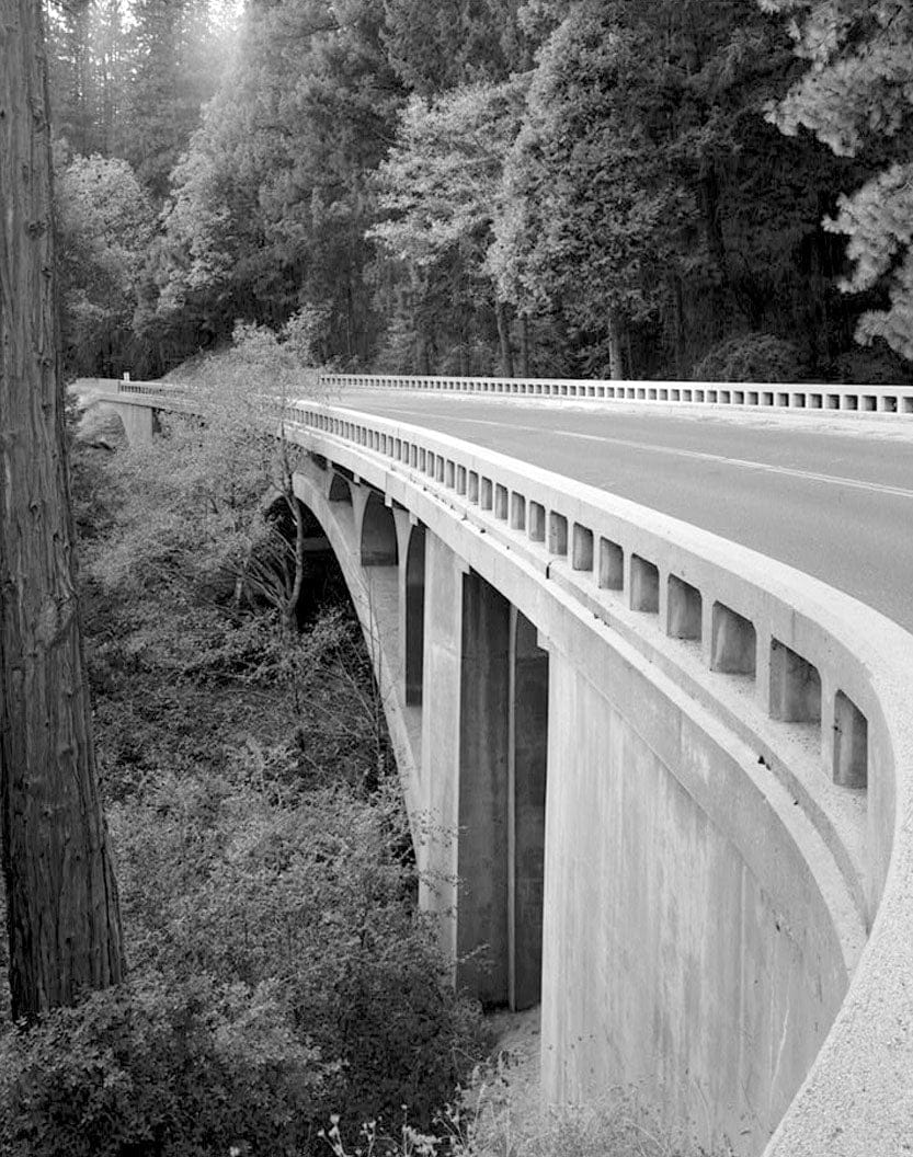 Historic Photo : Tamarack Creek Bridge, Spanning Tamarack Creek on New Big Oak Flat Road, Yosemite Village, Mariposa County, CA 3 Photograph