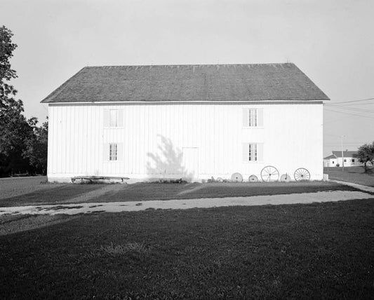 Historic Photo : Daniel Nelson Barn, Glendale Road, Oskaloosa, Mahaska County, IA 2 Photograph