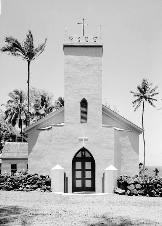 Historic Photo : St. Philomena Roman Catholic Church, Moloka'i Island, Kalaupapa, Kalawao County, HI 15 Photograph