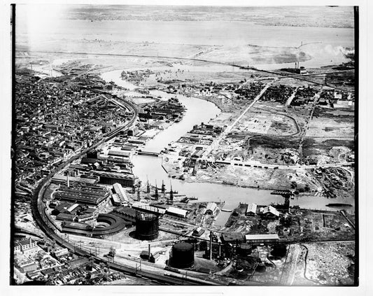 Historic Photo : Pennsylvania Railroad Improvements, Brick Arch Viaduct, Liberty Street to Baltimore & Ohio Railroad, Wilmington, New Castle County, DE 3 Photograph