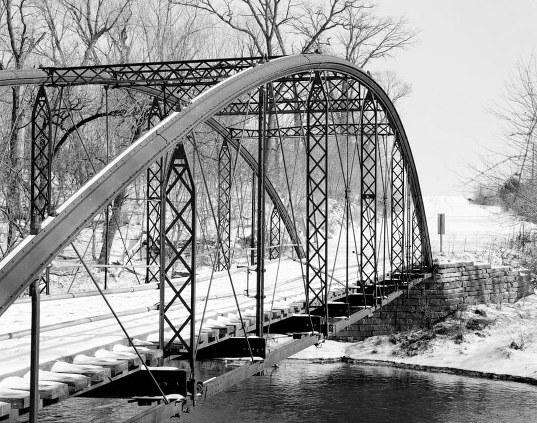 Historic Photo : Lower Plymouth Rock Bridge, Spanning Upper Iowa River, Kendallville, Winneshiek County, IA 1 Photograph