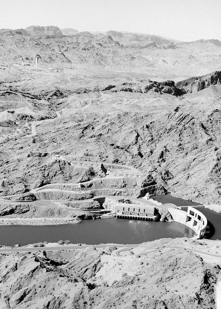 Historic Photo : Parker Dam, Spanning Colorado River between AZ & CA, Parker, La Paz County, AZ 5 Photograph