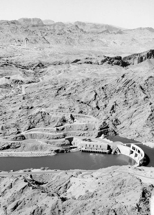 Historic Photo : Parker Dam, Spanning Colorado River between AZ & CA, Parker, La Paz County, AZ 5 Photograph