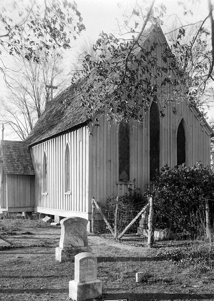 Historic Photo : Episcopal Church, County Road 4 (moved from original location), Forkland, Greene County, AL 4 Photograph