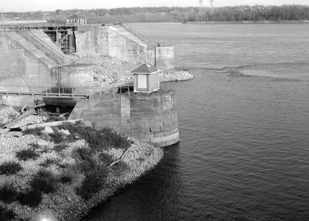 Historic Photo : Mississippi River 9-Foot Channel, Lock & Dam No. 19, Upper Mississippi River, Keokuk, Lee County, IA 26 Photograph