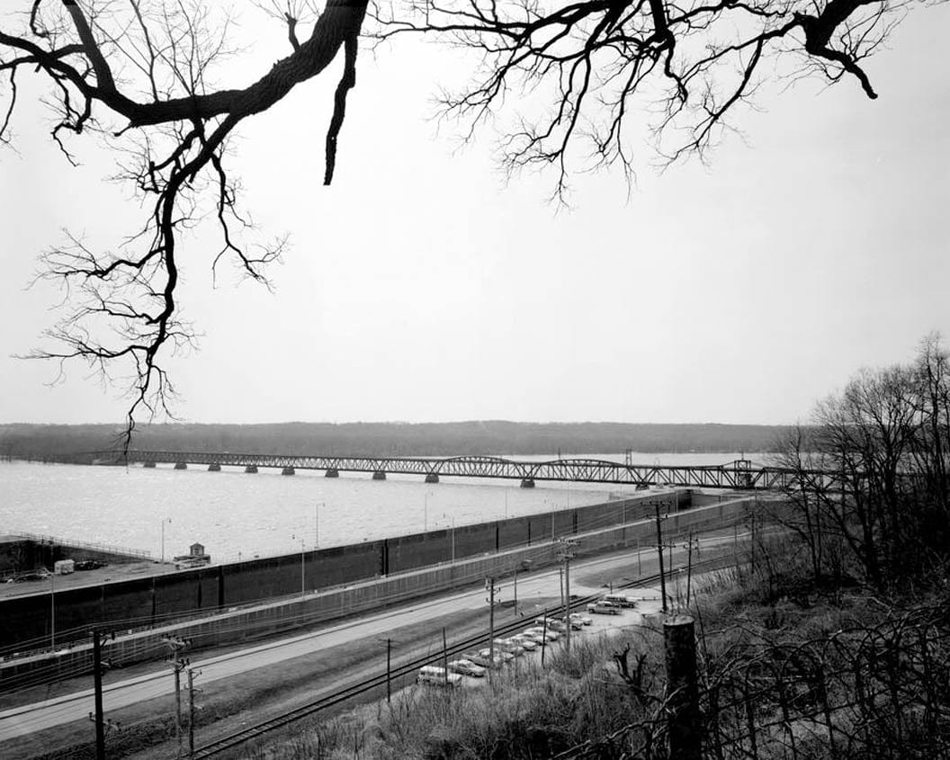 Historic Photo : Keokuk & Hamilton Bridge, Spanning Mississippi River, Keokuk, Lee County, IA 29 Photograph
