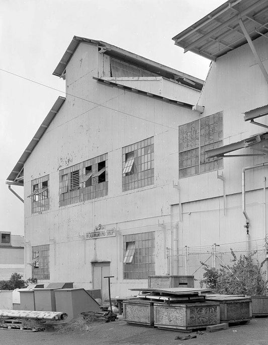 Historic Photo : U.S. Naval Base, Pearl Harbor, Woodworking Shop, Seventh Street near Avenue E, Pearl City, Honolulu County, HI 5 Photograph