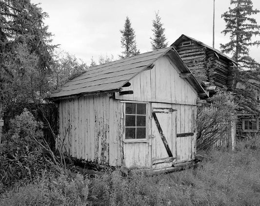 Historic Photo : Vincent Knorr Homestead, Koyukuk River at Wiseman Creek, Bettles Vicinity, Wiseman, Yukon-Koyukuk Census Area, AK 2 Photograph