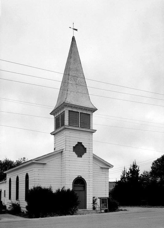 Historic Photo : Congregational Church, San Gregorio Street, Pescadero, San Mateo County, CA 5 Photograph