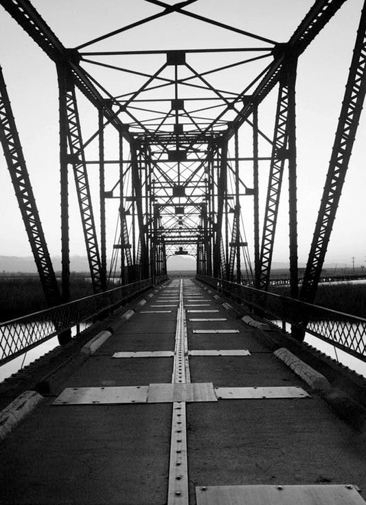 Historic Photo : Bacon Island Road Bridge, Spanning Middle River at Bacon Island Road, Stockton, San Joaquin County, CA 9 Photograph