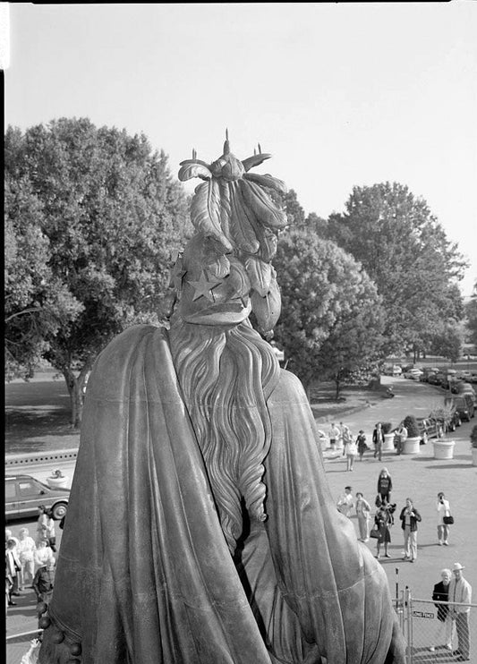 Historic Photo : U.S. Capitol, Statue of Freedom, Intersection of North, South, & East Capitol Streets & Capitol Mall, Washington, District of Columbia, DC 17 Photograph