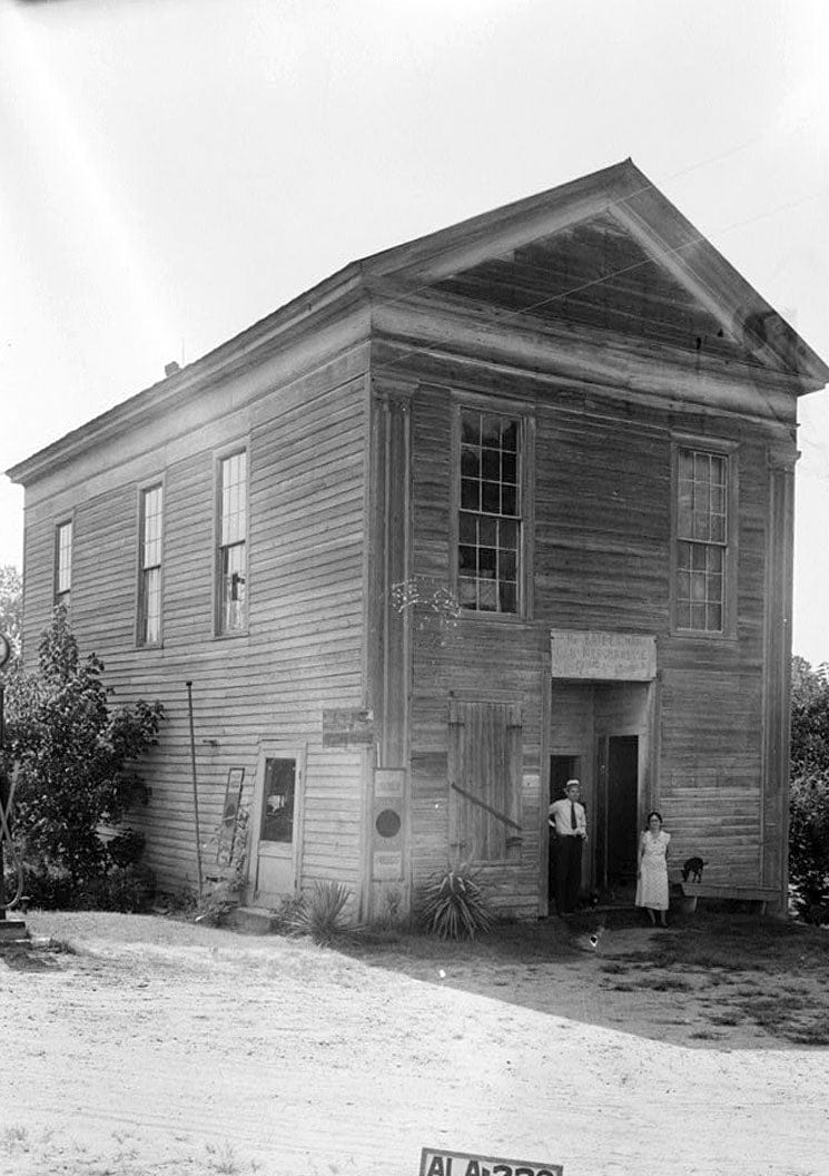 Historic Photo : Masonic Temple, State Routes 14 & 39, Clinton, Greene County, AL 1 Photograph