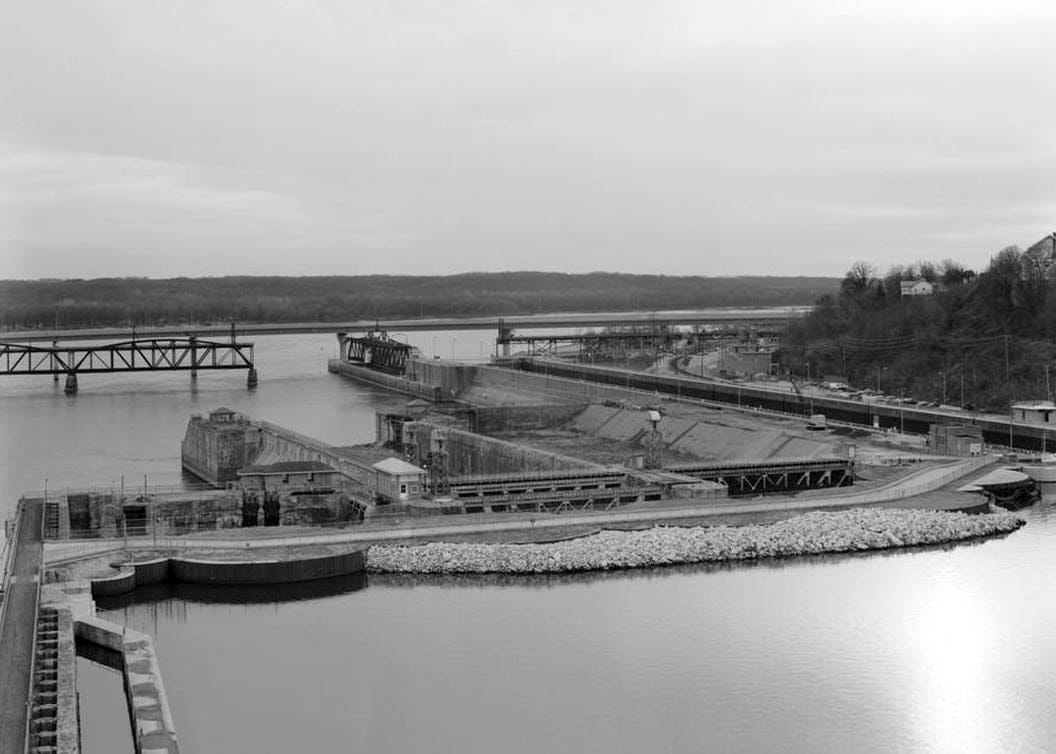 Historic Photo : Mississippi River 9-Foot Channel, Lock & Dam No. 19, Upper Mississippi River, Keokuk, Lee County, IA 27 Photograph