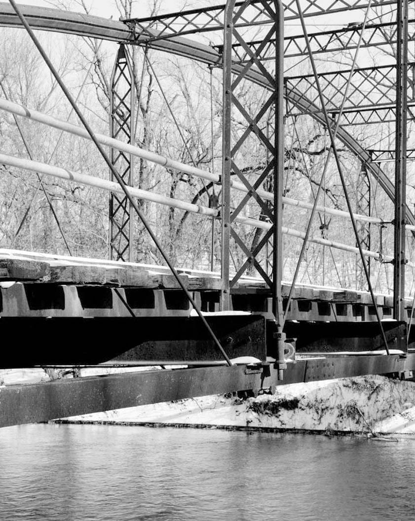 Historic Photo : Lower Plymouth Rock Bridge, Spanning Upper Iowa River, Kendallville, Winneshiek County, IA 23 Photograph