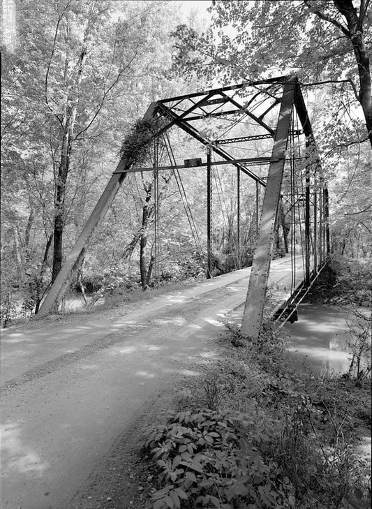 Historic Photo : Fryer's Ford Bridge, Spanning East Fork of Point Remove Creek at Fryer Bridge Road (CR 67), Solgohachia, Conway County, AR 9 Photograph