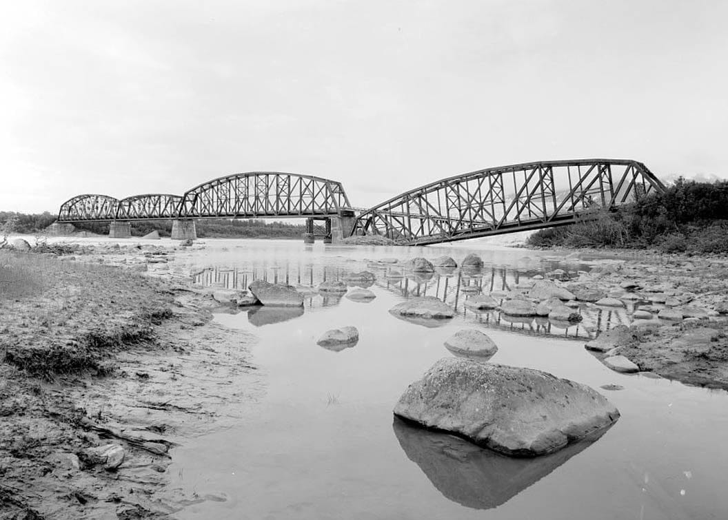 Historic Photo : Copper River & Northwest Railroad, Million Dollar Bridge, Spanning Copper River at Miles Glacier, Cordova, Valdez-Cordova Census Area, AK 8 Photograph