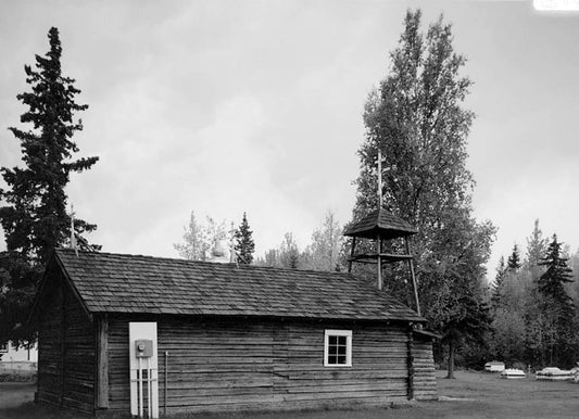 Historic Photo : St. Nicholas Russian Orthodox Churches, Old Church, Eklutna, Anchorage, AK 2 Photograph