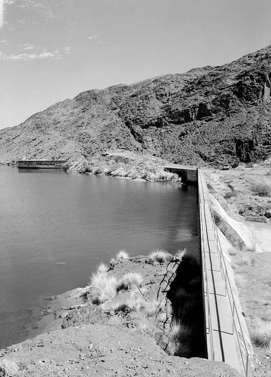 Historic Photo : Gene Wash Reservoir & Dam, 2 miles west of Parker Dam, Parker Dam, San Bernardino County, CA 3 Photograph