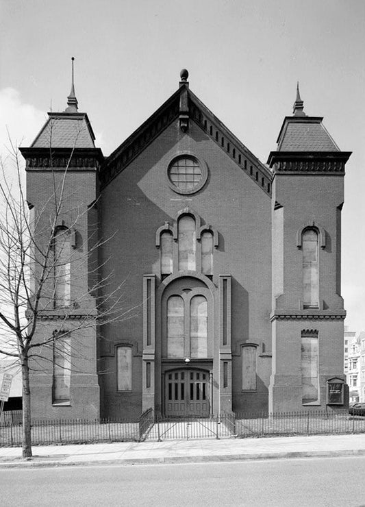 Historic Photo : Nineteenth Street Baptist Church, Nineteenth & I Streets (demolished), Washington, District of Columbia, DC 2 Photograph
