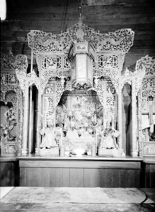 Historic Photo : Weaverville Joss House, Oregon Street, Weaverville, Trinity County, CA 66 Photograph
