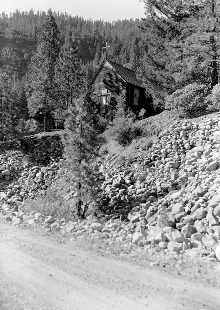 Historic Photo : Catholic Church, Sawyers Bar, Siskiyou County, CA 1 Photograph