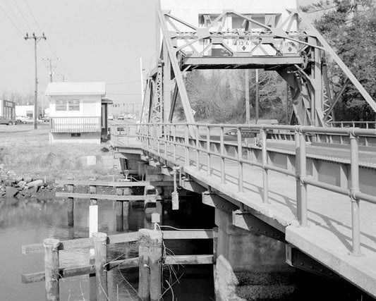 Historic Photo : Delaware State Bridge No. 21A, Operator's House, Spanning Mispillion River at Rehoboth Road, Milford, Sussex County, DE 2 Photograph