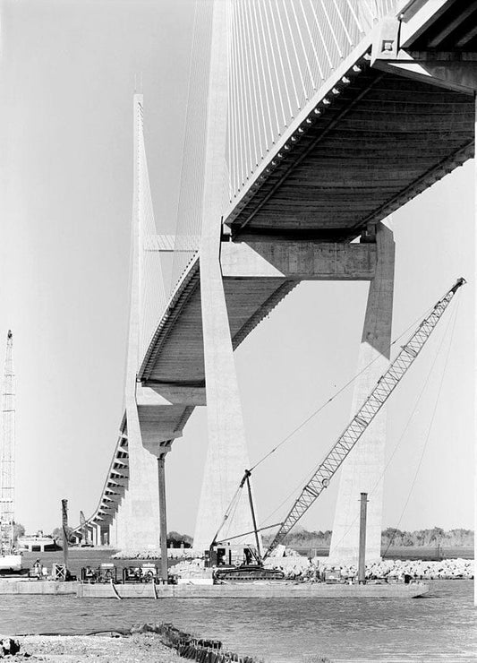 Historic Photo : Sidney Lanier Bridge, Spanning Brunswick River, Brunswick, Glynn County, GA 16 Photograph