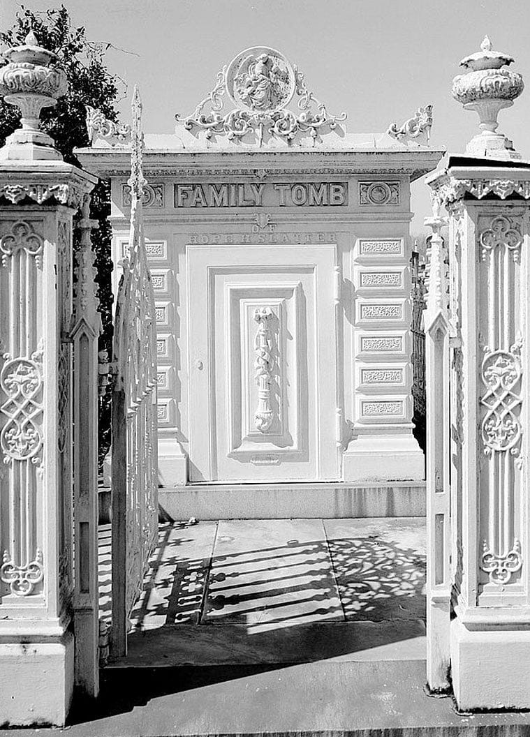 Historic Photo : Slatter Family Tomb, Magnolia Cemetery, Virginia Street, Mobile, Mobile County, AL 4 Photograph
