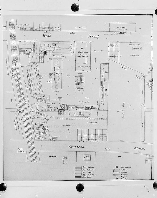 Historic Photo : Harlan & Hollingsworth Company Factory, 100 South West Street, Wilmington, New Castle County, DE 26 Photograph