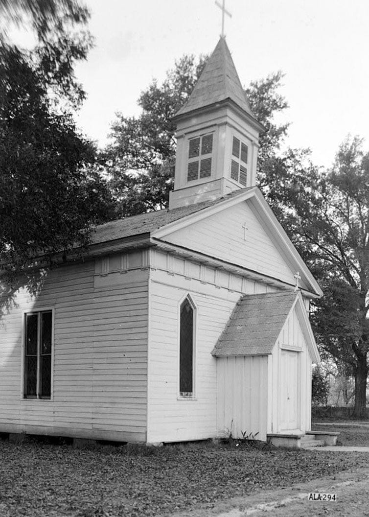 Historic Photo : St. James' Episcopal Church, Spring & Monroe Streets, Livingston, Sumter County, AL 5 Photograph