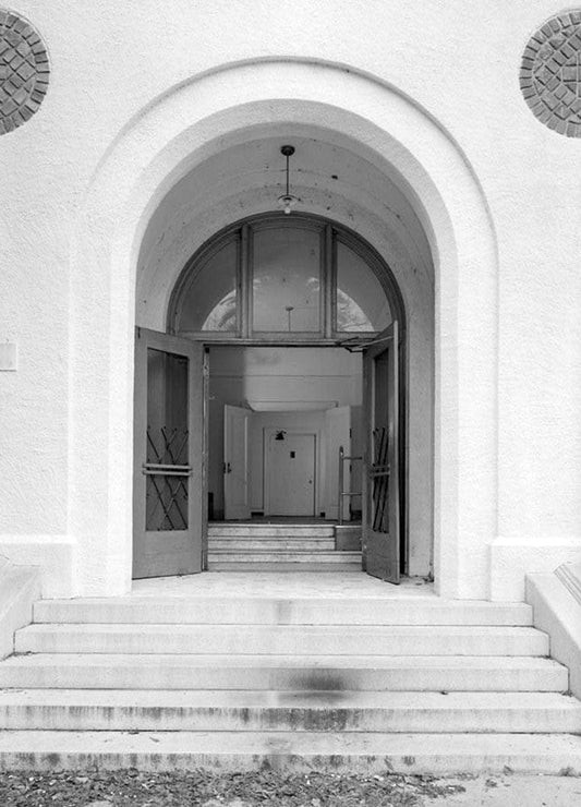 Historic Photo : Agnews State Hospital, Administration Building, Intersection of Palm Drive & North Circle Drive, Santa Clara, Santa Clara County, CA 5 Photograph
