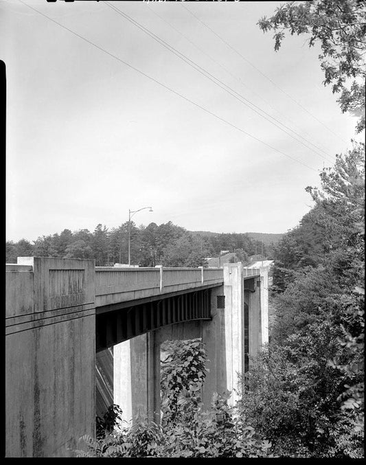 Historic Photo : Tallulah Falls Bridge, Spanning Tallulah Falls River on U.S. Highway 23/State Route 15, Tallulah Falls, Habersham County, GA 16 Photograph